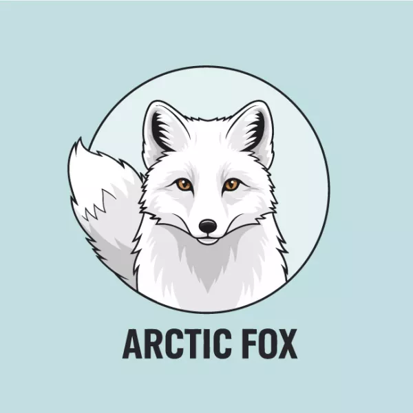 وکتور طراحی لوگو حیوانات گرگ شماره سه