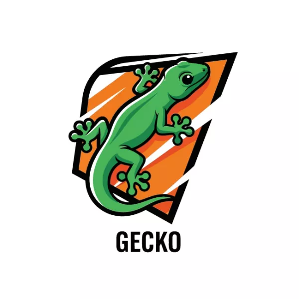 وکتور طراحی لوگو مارمولک شماره دو