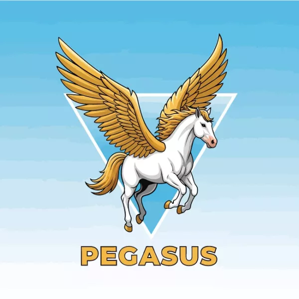 وکتور طراحی لوگو و آرم اسب بالدار