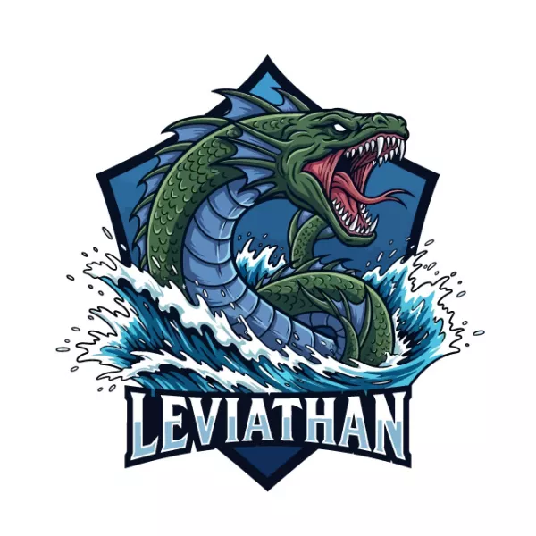 وکتور طراحی لوگو اژدها شماره دو