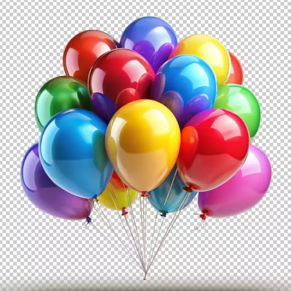 موکاپ سه بعدی دسته بادکنک