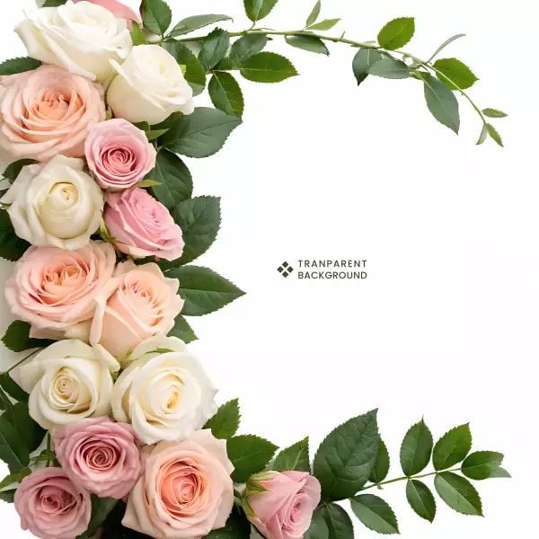 موکاپ واقع بینانه پس زمینه گل های صورتی