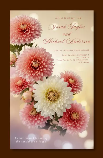 موکاپ قالب آماده با طراحی گل و گیاه