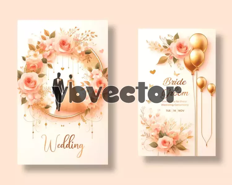 موکاپ قالب آماده کارت دعوت جشن عقد و عروسی