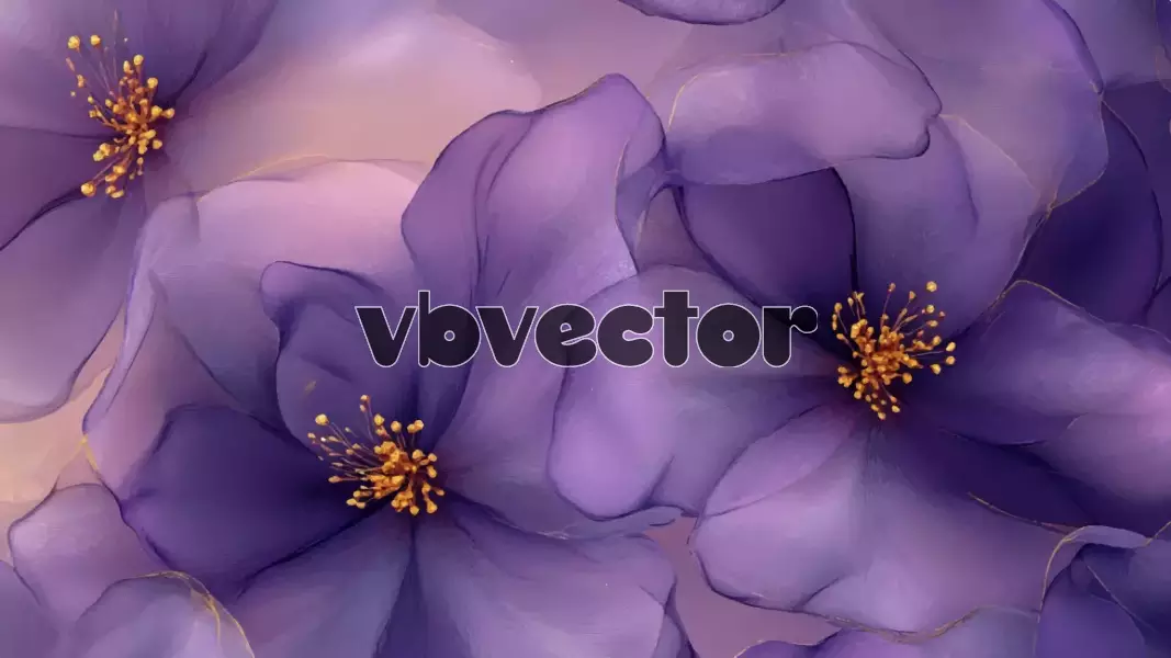 وکتور پس زمینه گل های بنفش