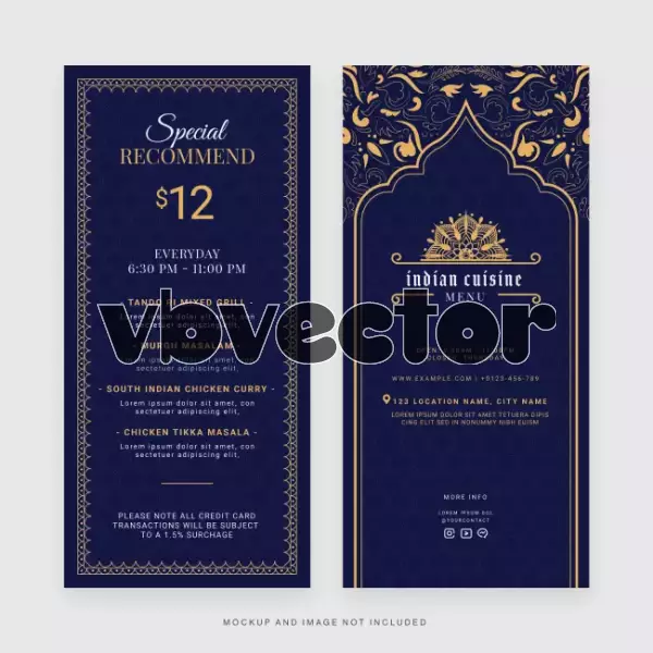 وکتور قالب آماده با طراحی سنتی