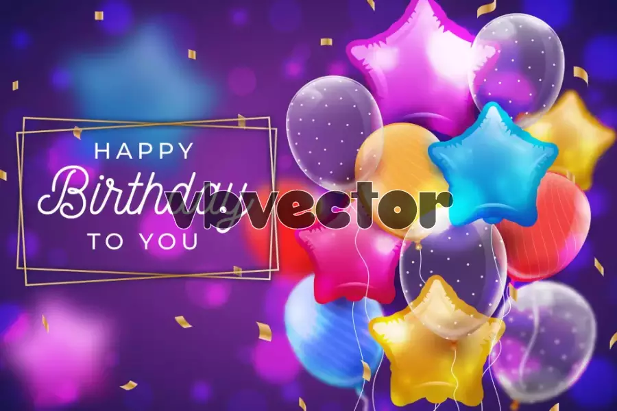 وکتور پس زمینه مناسبتی جشن تولد