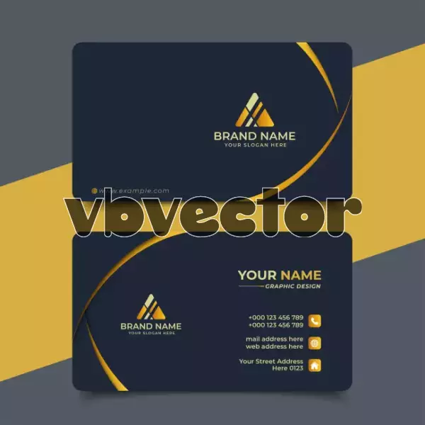 وکتور کارت ویزیت مدرن و لوگو