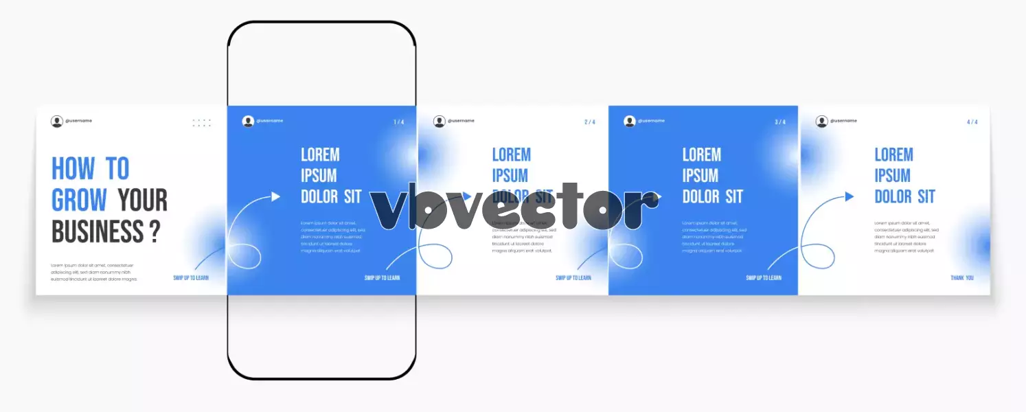 وکتور قالب آماده برنامه موبایل