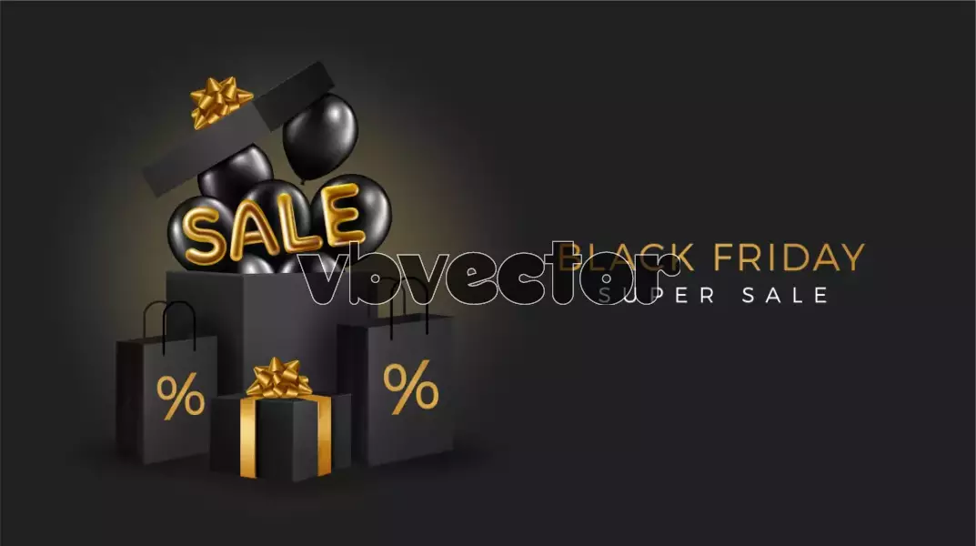 وکتور پس زمینه سه بعدی مناسبتی جمعه سیاه