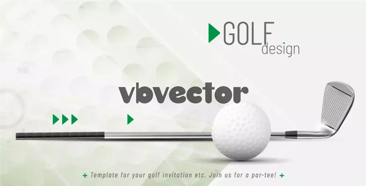 وکتور قالب آماده ورزشی گلف