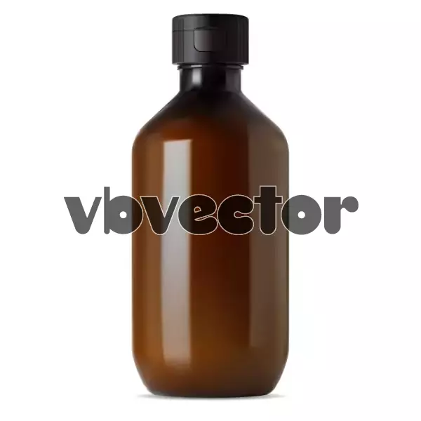 وکتور بطری شیشه ای واقع بینانه دارو