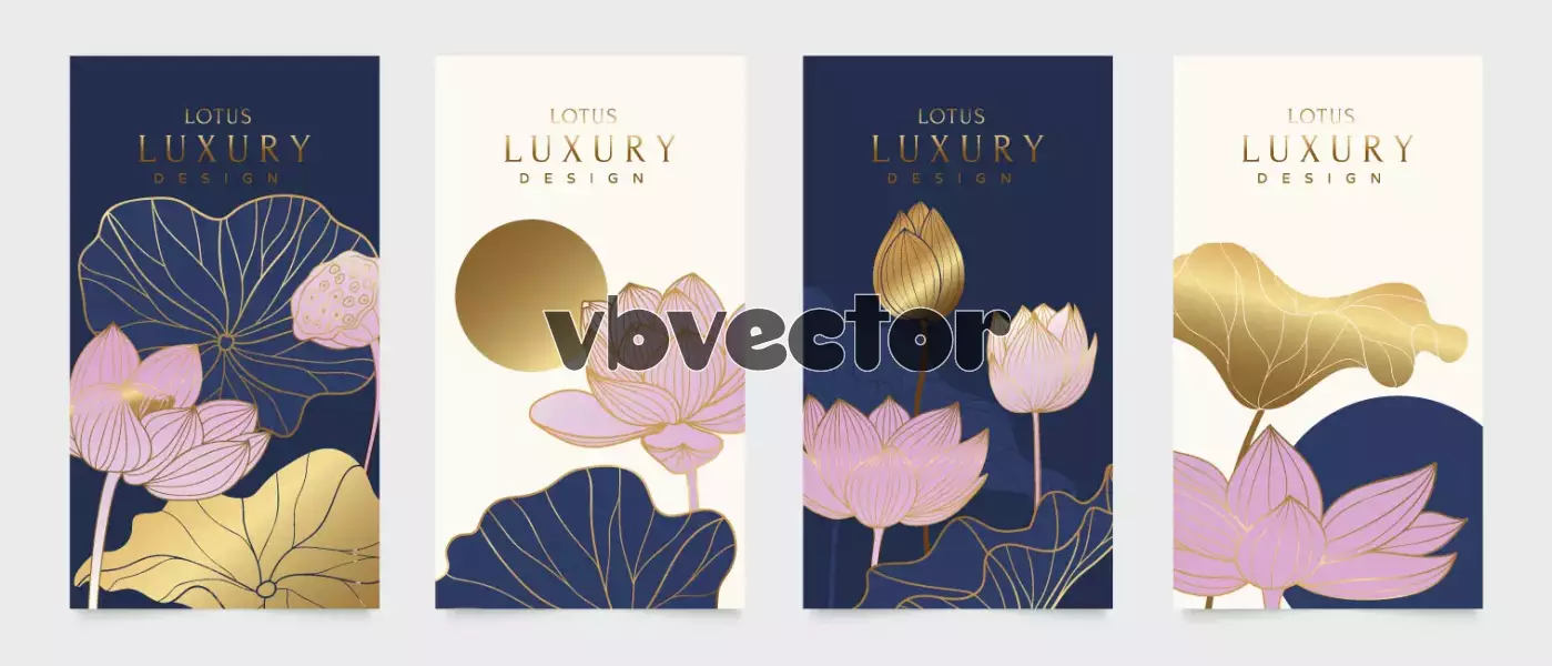 وکتور ست بنر با طراحی گل و گیاه شماره دو