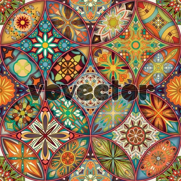 وکتور پس زمینه هنری رنگارنگ