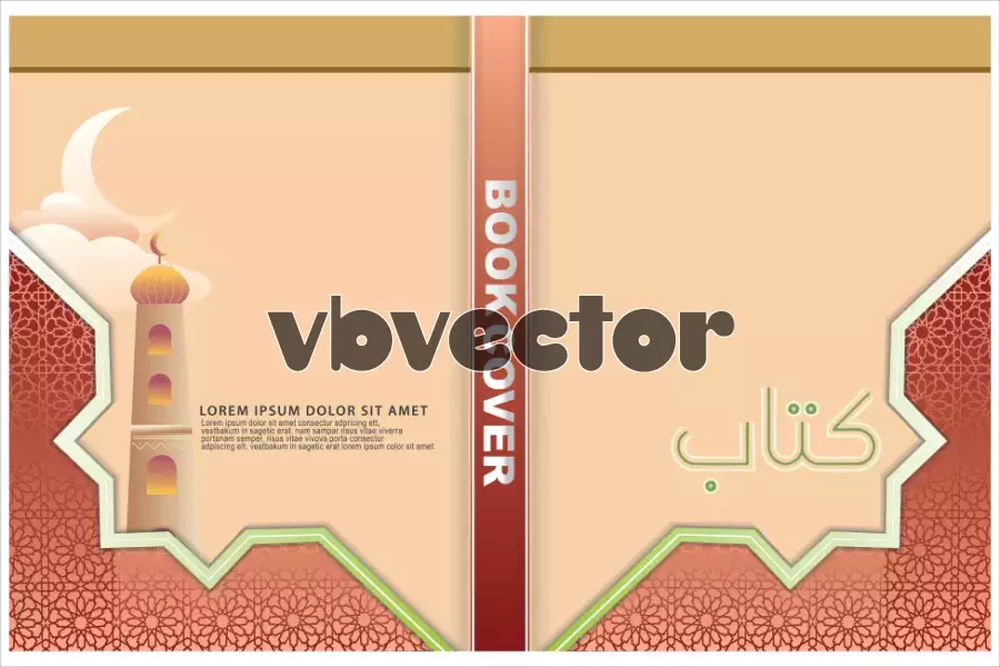 وکتور قالب آماده کاور و جلد کتاب