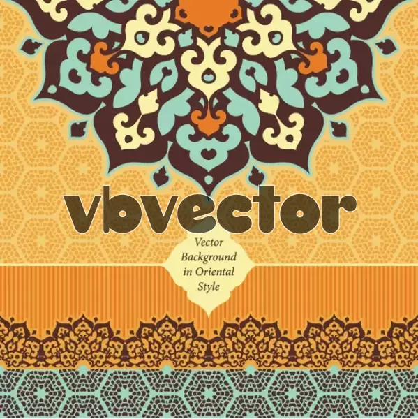 وکتور پس زمینه طرح اسلامی وسنتی