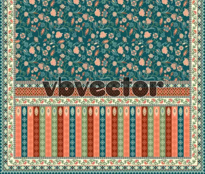 وکتور پس زمینه و طراحی هنری گل و گیاه