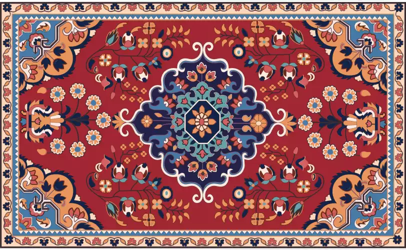 وکتور طراحی فرش دستباف شماره یازده