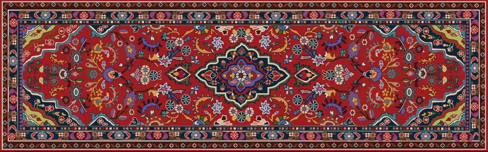 وکتور طراحی فرش دستباف شماره هفت