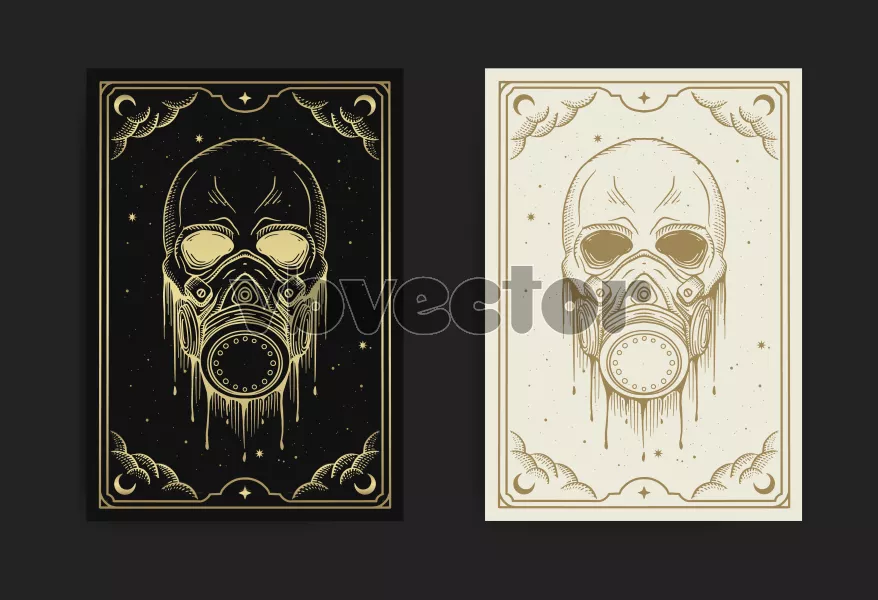 وکتور طراحی طلایی شماره دو