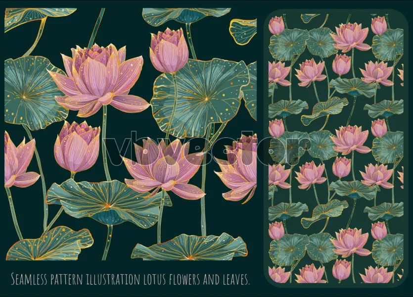 وکتور پس زمینه و طراحی گل و گیاه