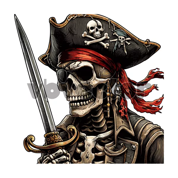 وکتور طراحی دزد دریایی شماره یک