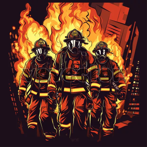 وکتور طراحی آتشنشان شماره سه