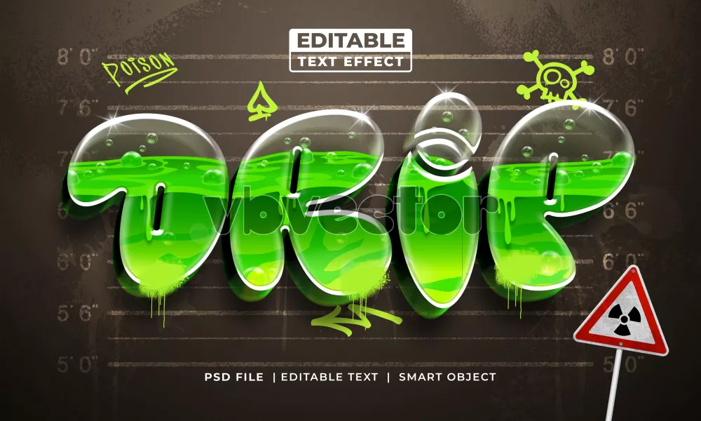 موکاپ فونت سه بعدی شیشه ای مناسب متن های فارسی و انگلیسی