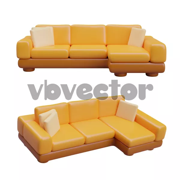 وکتور سه بعدی مبل