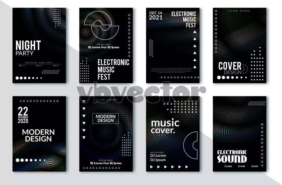 وکتور قالب آماده کاور و جلد تیره