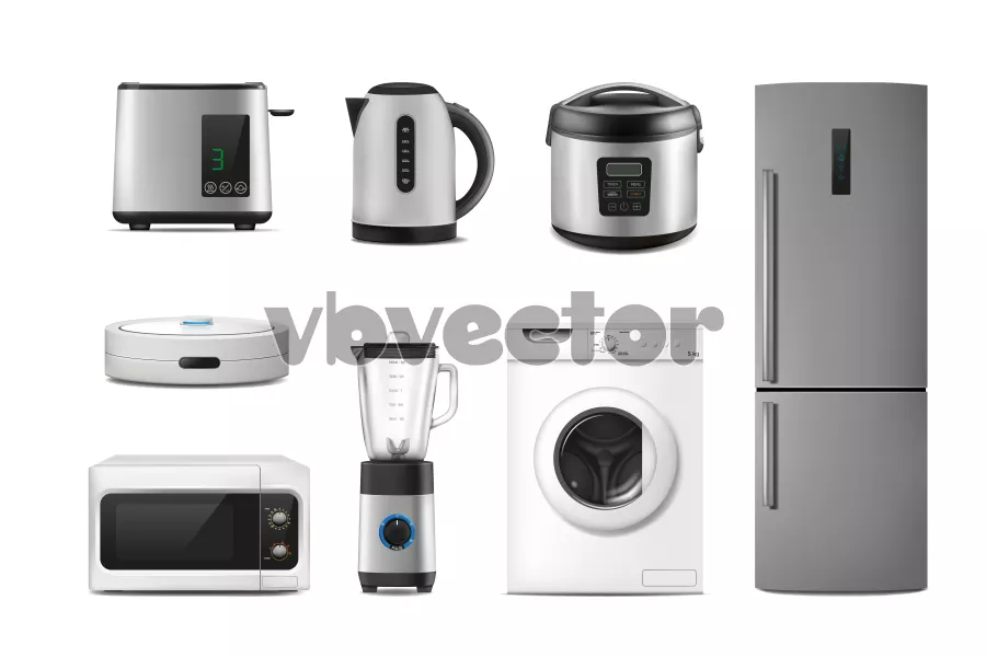 وکتور لوازم خانه واقع بینانه