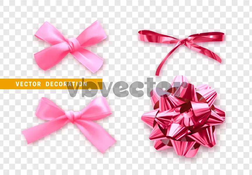 وکتور ست روبان های تزئینی شماره دو