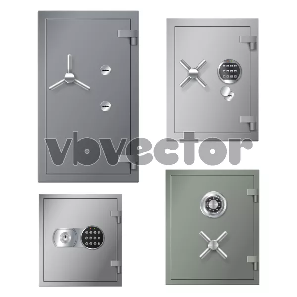 وکتور طراحی واقع بینانه گاو صندوق