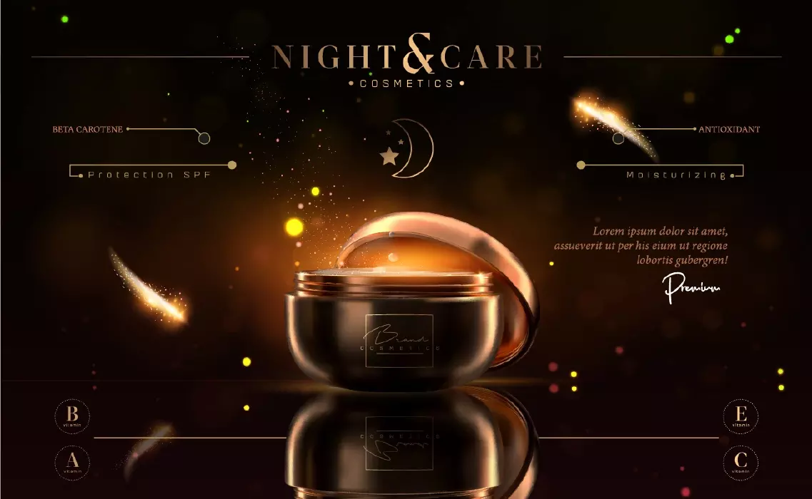 وکتور تبلیغ لوازم آرایش شماره چهار