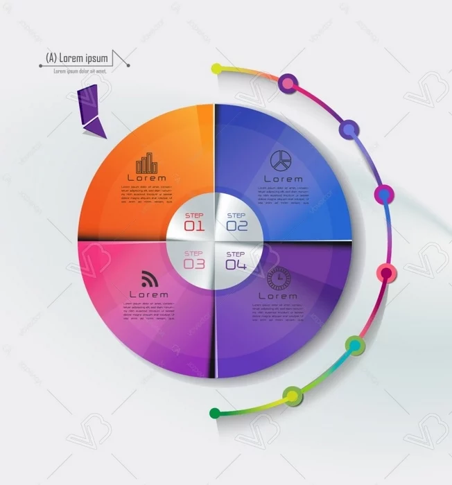 وکتور قالب اینفوگرافیک