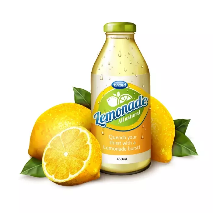 وکتور تبلیغ نوشیدنی لیمو