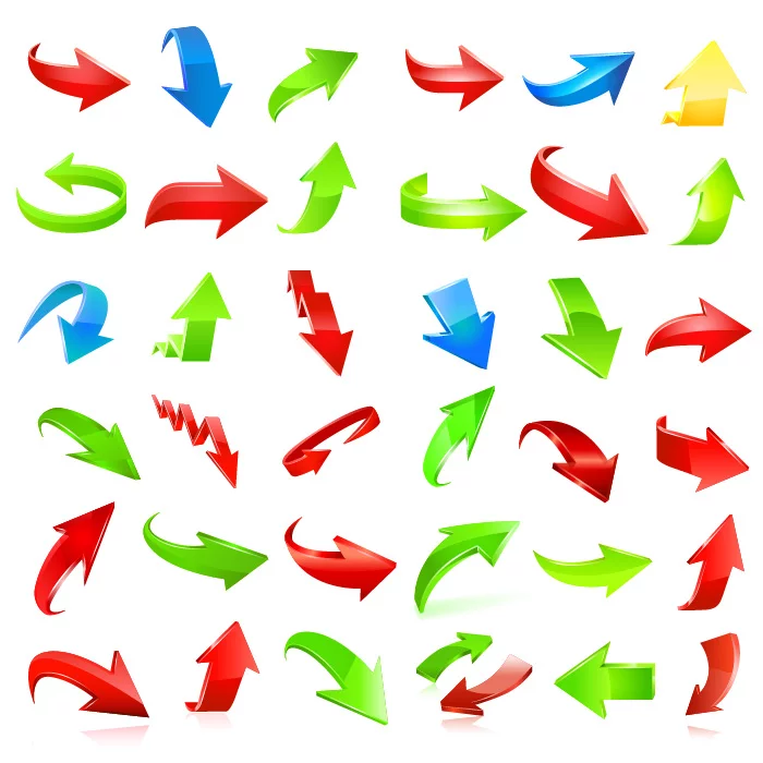 وکتور کلکسیون پیکان و فلش شماره چهار