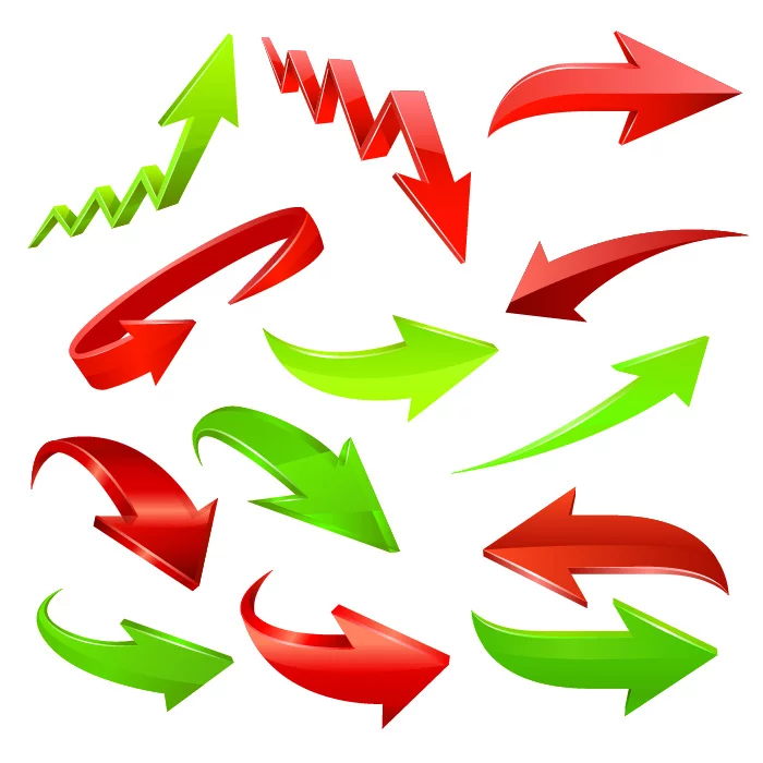 وکتور ست پیکان و فلش شماره سه