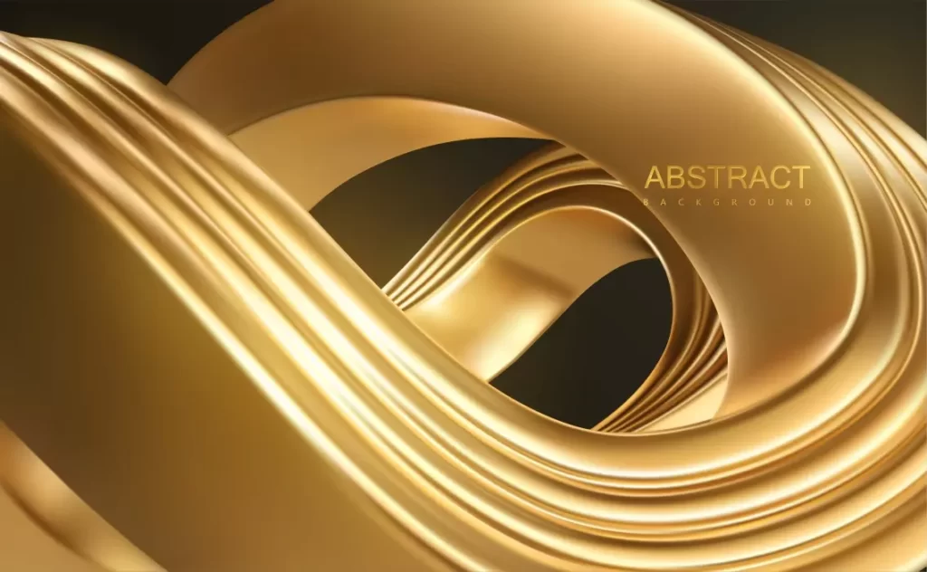 وکتور پس زمینه سه بعدی لوکس طلایی
