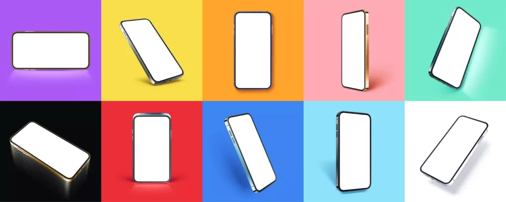 وکتور مجموعه موبایل