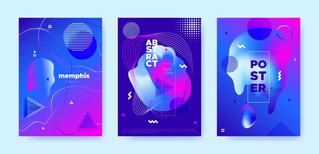 وکتور قالب آماده گرادیان رنگارنگ