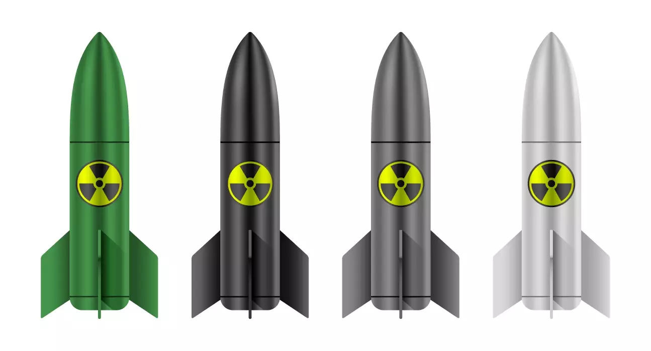دانلود وکتور مجموعه بمب های هسته ای