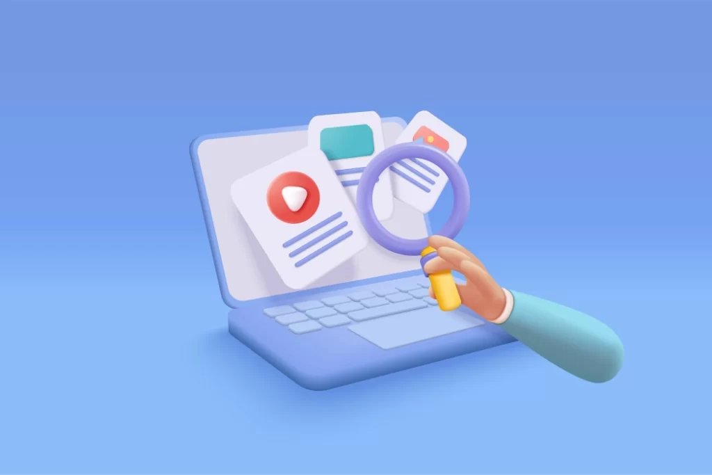 دانلود وکتور سه بعدی جستجو فایل