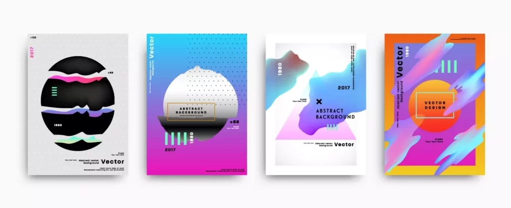 دانلود وکتور مجموعه قالب آماده گرادیان