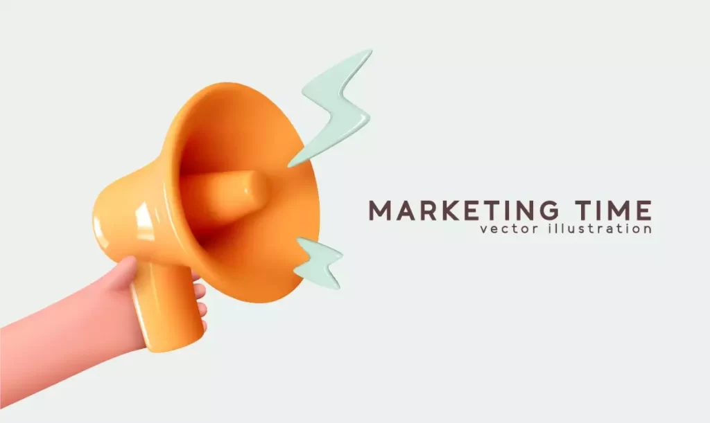 دانلود وکتور سه بعدی بلندگو کسب و کار