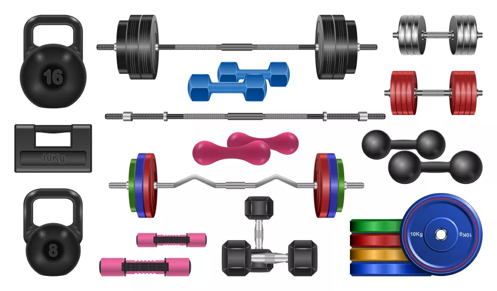 وکتور ورزشی بدنسازی و وسایل پرورش اندام