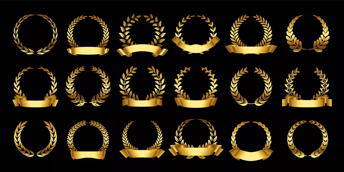 وکتور ست المان طراحی لوکس تزئینی