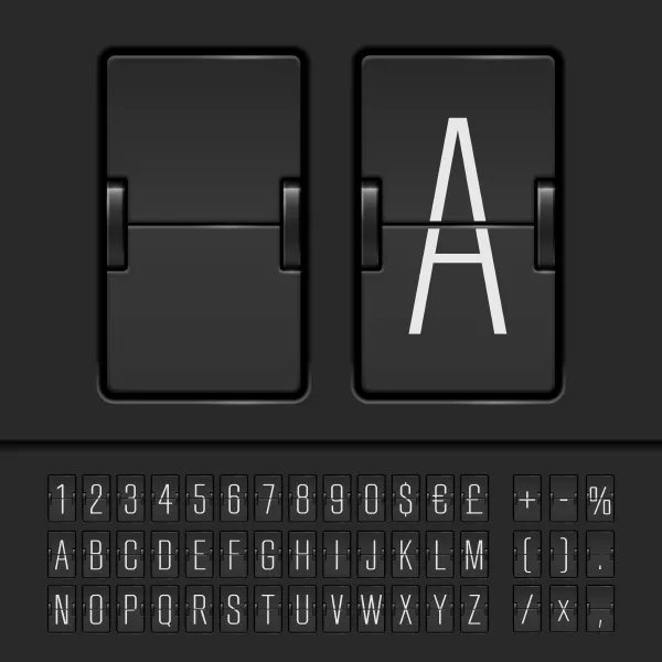 وکتور فونت انگلیسی طرح مکانیکی