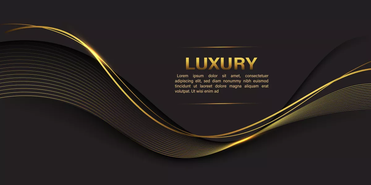 وکتور پس زمینه لایه ای لوکس طلایی