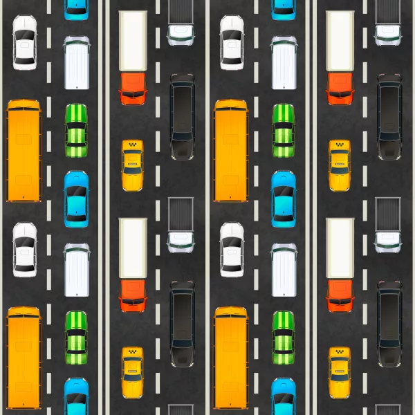 وکتور ترافیک و تردد خودرو ها